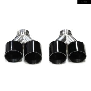 BMW クワッドカーボン排気先端 F10 F11 535D 535I 640I 640D G30 G31 排気 システム ノズルテールパイプ - black