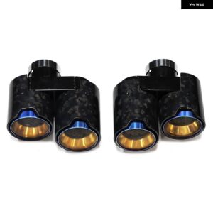 BMW クワッドカーボン排気先端 G20 G21 330I 320D 330D 325I マフラー 先端排気ノズル排気パイプ 2.5インチ テールパイプ - Carbon　Fiber　C
