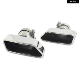 BMW 排気のヒント F10 F11 F12 F13 535I 535D 640I 640D 550I 650I スクエアマフラー 先端ノズル排気 システム テールパイプ - Silver