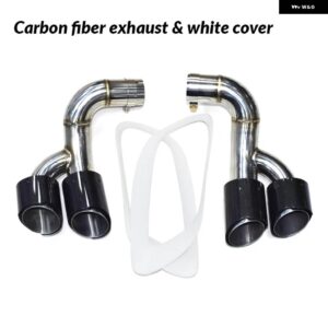 BMW 排気先端 X6 E71 2006-2014 クワッドマフラー ステンレスマフラー 先端排気 システム ノズル 排気カバー - C　F　Set　A