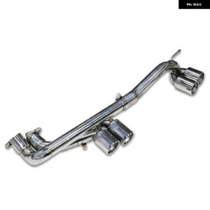 BMW 304 ステンレスクワッドマフラー E90 E92 E93 320I 325I M3 M4 バンパー 排気先端マフラー 排気 システム - Silver　A