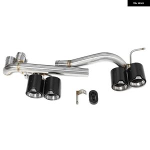 BMW 304 ステンレスクワッドマフラー E90 E92 E93 320I 325I M3 M4 バンパー 排気先端マフラー 排気 システム - Carbon　Fiber　B