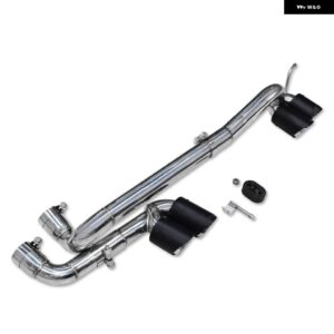 BMW 304 ステンレスクワッドマフラー E90 E92 E93 320I 325I M3 M4 バンパー 排気先端マフラー 排気 システム - Carbon　Fiber　A