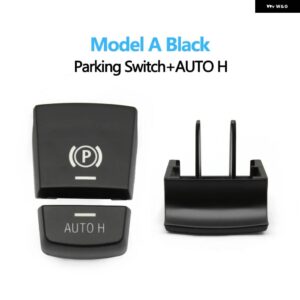 BMW 電子パーキング ブレーキ スイッチ 自動 P ボタン スイッチ カバー 5 7 X3 X4 X5 X6 M5シリーズ F01 F02 F10 F12 F15 F16 F25 F26 - A Black 1 Set