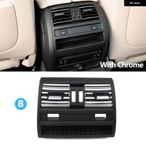 BMW リア空調 AC ベント アウトレット グリル パネル 5シリーズ F10 F11 F18 520I 523I 525I 528I 535I 64229172167 64229172312 - Model B with chrome