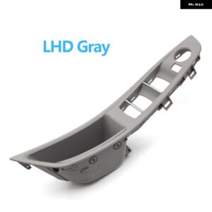 BMW LHD RHD インテリア ドアプル ハンドル アームレスト パネルトリムミラーし折りたたみボタン 5シリーズ F10 F11 F18 520 523 525 528 530 - LHD Gray