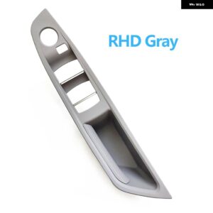 BMW LHD RHD インテリア ドアプル ハンドル アームレスト パネルトリムミラーし折りたたみボタン 5シリーズ F10 F11 F18 520 523 525 528 530 - RHD Gray