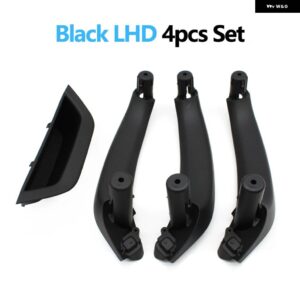 BMW LHD インテリア 運転席側助手席 ドアプル ハンドル アームレスト パネルカバー トリム X3 X4 F25 F26 2010-2016 - LHD　4PCS　Black