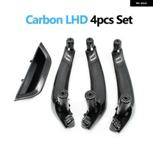BMW LHD インテリア 運転席側助手席 ドアプル ハンドル アームレスト パネルカバー トリム X3 X4 F25 F26 2010-2016 - LHD　4PCS　Carbon