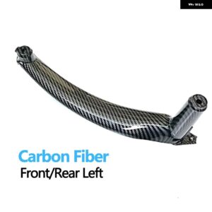 BMW LHD RHD 車フロントリア インテリア ドア内側 ABS プルハンドルカバー トリム X5 X6 E70 E71 E72 2007-2014 - carbon fiber-left