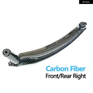 BMW LHD RHD 車フロントリア インテリア ドア内側 ABS プルハンドルカバー トリム X5 X6 E70 E71 E72 2007-2014 - carbon fiber-right