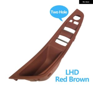 BMW LHD RHD インテリア ドア アームレスト パネルプルハンドルカバー トリム交換用 5シリーズ F10 F11 520 523 525 528 530 - LHD Red Brown