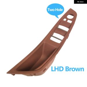 BMW LHD RHD インテリア ドア アームレスト パネルプルハンドルカバー トリム交換用 5シリーズ F10 F11 520 523 525 528 530 - LHD Brown