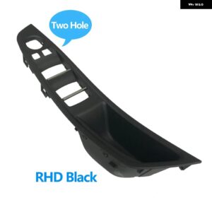 BMW LHD RHD インテリア ドア アームレスト パネルプルハンドルカバー トリム交換用 5シリーズ F10 F11 520 523 525 528 530 - RHD-Black