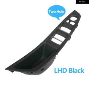 BMW LHD RHD インテリア ドア アームレスト パネルプルハンドルカバー トリム交換用 5シリーズ F10 F11 520 523 525 528 530 - LHD-Black