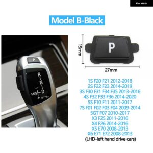 BMW ギアレバー自動パーキングボタン キャップ 1 2 3 4 5 7 X3 X4 X5 X6 E60 F20 F21 F30 F34 F36 F10 F11 F01 F02 F07 F25 F26 F15 - Model B-LHD