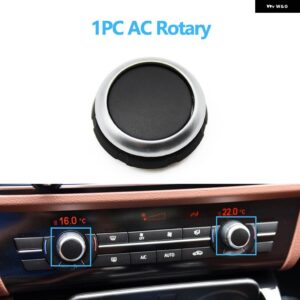 BMW ブラックコンソール ダッシュボード エアコン AC コントロールスイッチ ボタン カバー 5 6 7シリーズ F10 F18 F06 F12 F01 F02 520 523 - AC Rotary