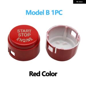 BMW 自動 エンジン スタートストッププッシュボタン 3 5 6 7シリーズ F10 F11 F01 F02 F07 F06 F12 F15 F16 F25 F26 F30 F34 G11 G30 G20 - Model B Red