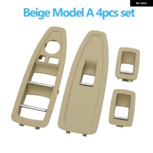 BMW LHD RHD 車内ドア窓リフトスイッチ カバー トリム 1 3シリーズ F20 F30 F31 F34 F35 318I 320I 330I 335I - Beige A 4PCS SET