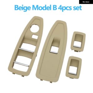 BMW LHD RHD 車内ドア窓リフトスイッチ カバー トリム 1 3シリーズ F20 F30 F31 F34 F35 318I 320I 330I 335I - Beige B 4PCS SET