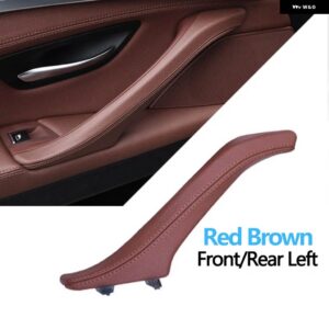 BMW インテリア 助手席ドア革プルハンドルアセンブリ 5シリーズ F10 F11 F18 520I 523I 525I 528I 535I - Red Brown Left