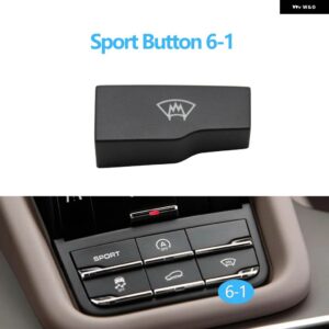 ポルシェ カーセンターコンソール ドライブモードトラクションコントロールマルチスイッチ スポーツボタン カイエン 7P5 2010-2018 7P5 - Sport Button 6-1