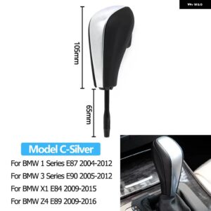 BMW ギアシフトノブ レバースティック交換 1 3 5 7 X3 X5 Z3 Z4 E81 E82 E85 E90 E91 E46 - Silver Model C