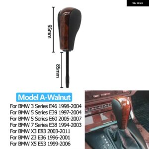 BMW ギアシフトノブ レバースティック交換 1 3 5 7 X3 X5 Z3 Z4 E81 E82 E85 E90 E91 E46 - Walnut Model A