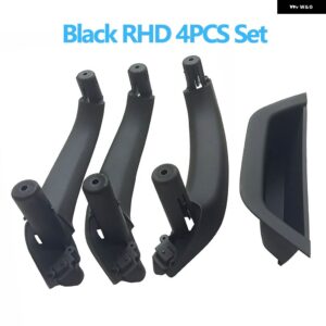 BMW RHD インテリア ドアプル ハンドル アームレスト パネルカバー交換 X3 X4 F25 F26 2010-2016 - rhd　set　black