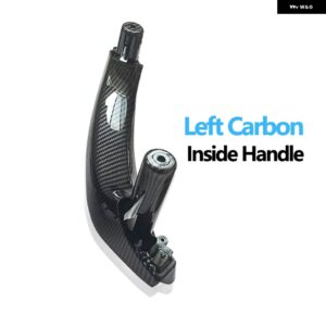 BMW RHD インテリア ドアプル ハンドル アームレスト パネルカバー交換 X3 X4 F25 F26 2010-2016 - 1pc　left　carbon