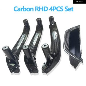 BMW RHD インテリア ドアプル ハンドル アームレスト パネルカバー交換 X3 X4 F25 F26 2010-2016 - rhd　set　carbon