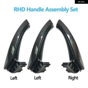 BMW LHD RHD 車内 アームレスト カーボン ドアプル ハンドルカバー トリム付き 3シリーズ E90 E91 316 318 320 325 328I - RHD　Assembly　Set
