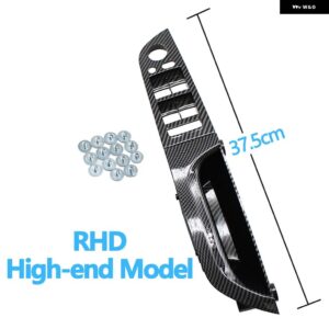 BMW LHD RHD 車内 アームレスト カーボン ドアプル ハンドルカバー トリム付き 3シリーズ E90 E91 316 318 320 325 328I - RHD　37.5　High-end