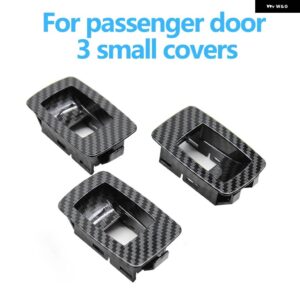 BMW LHD RHD 車内 アームレスト カーボン ドアプル ハンドルカバー トリム付き 3シリーズ E90 E91 316 318 320 325 328I - 3PCS　Small　Covers