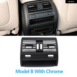 BMW LHD RHD フルクローム空調 AC ベントグリル アウトカバー 5シリーズ F10 520 521 523 525 528 530 - Rear Model B