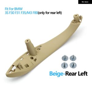 BMW ドアハンドル 内側プルトリムカバー 3 4シリーズ M3 M4 F30 F31 F32 F33 F34 F35 F36 F80 F82 F83 316D 318D 320D 325D - Beige Rear Left
