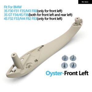 BMW ドアハンドル 内側プルトリムカバー 3 4シリーズ M3 M4 F30 F31 F32 F33 F34 F35 F36 F80 F82 F83 316D 318D 320D 325D - Oyster Front Left