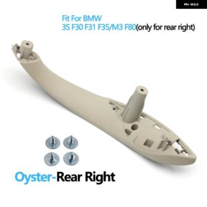 BMW ドアハンドル 内側プルトリムカバー 3 4シリーズ M3 M4 F30 F31 F32 F33 F34 F35 F36 F80 F82 F83 316D 318D 320D 325D - Oyster Rear Right