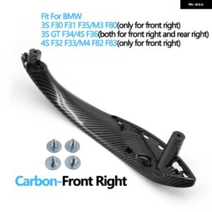 BMW ドアハンドル 内側プルトリムカバー 3 4シリーズ M3 M4 F30 F31 F32 F33 F34 F35 F36 F80 F82 F83 316D 318D 320D 325D - Carbon Front Right