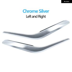 BMW 2個 セット車 インテリア ドア アームレスト プルハンドルアウターカバー トリム X1 E84 2010-2016 - Silver 2pcs