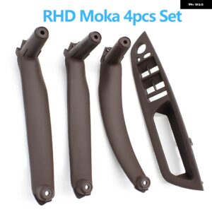 BMW LHD RHD 4個 セットドア窓スイッチ パネル アームレスト プルハンドルカバー トリム X5 X6 E70 E71 E72 2007-2014 - RHD　Moka　Set