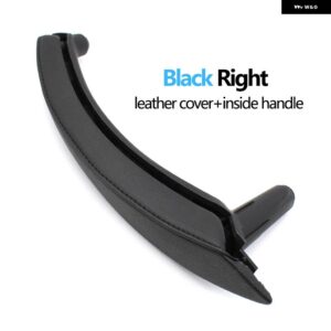 BMW LHD RHD インテリア ピリオンシート ドアプル ハンドルレザーアウターカバー 付き X5 X6 E70 E71 E72 - BLACK RIGHT