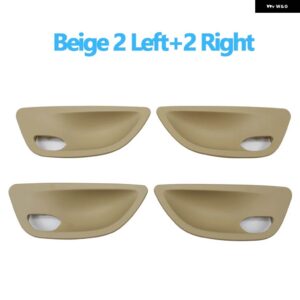 BMW 2個 /4個 車 ドアハンドル ボウルカバー トリム交換 5シリーズ F10 F11 F18 520I 523I 525I 528I - Beige　4pcs　Set
