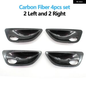 BMW 2個 /4個 車 ドアハンドル ボウルカバー トリム交換 5シリーズ F10 F11 F18 520I 523I 525I 528I - Carbon　4pcs　set