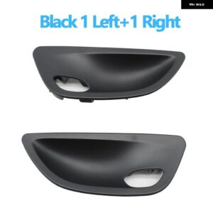 BMW 2個 /4個 車 ドアハンドル ボウルカバー トリム交換 5シリーズ F10 F11 F18 520I 523I 525I 528I - Black　1　Pair