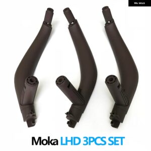 BMW 3個 セット LHD RHD インテリア ドアプル ハンドルトリムカバー X5 X6 F15 F16 2014-2018 - LHD Moka Set
