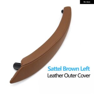 BMW インテリア ラック ドアプル ハンドル革アウターカバー交換 X5 X6 E70 E71 E72 2007-2014 - Sattel Brown Left