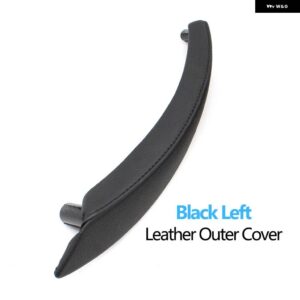 BMW インテリア ラック ドアプル ハンドル革アウターカバー交換 X5 X6 E70 E71 E72 2007-2014 - BLACK LEFT