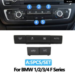 BMW ダッシュボード エアコン AC ボタン キーキャップ リペア キット 1 2 3 4 Fシリーズ F20 F30 F35 F45 F46 F80 - Model A
