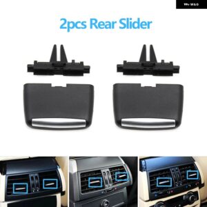 BMW LHD RHD フロント中央リア空調 AC ベントグリル アウトカバー X5 X6 E70 E71 E72 2007-2013 - rear　slider　2pcs